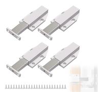 4 Pack Push to Open Door Catches, Push to Open Latch, Magnetic Door Catches, Push Openers for Cupboards, Kitchen Drawer Closer Push Opener for RV Door Damper Large Wardrobe Closure