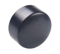 4 Pack PVC Handrail End Cap Round Stair Treads Cover Fittings, 45/50mm Diameter Black Staircase Railing Protectors Safety Decorative Cap(45mm)