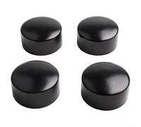 4 Pack PVC Handrail End Cap Round Stair Treads Cover Fittings, 45/50mm Diameter Black Staircase Railing Protectors Safety Decorative Cap(50mm)
