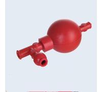 4-Pack Quantitative Rubber Suction Balls - Three-Way Laboratory Pipette Assistants for Ear Washing and Liquid Transfer(Red)