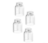 4 Pack Quartz Shield Cup Nozzles 6# for 13N10, Glass for TIG Torch Tip for WP-9/20/25 Series, Heat Resistant Transparent Nozzle for Metal Processing &