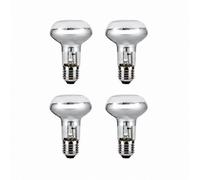 4 Pack R63 46W (60W Eqv) Eco Halogen Classic Traditional E27 Es Reflector Bulbs, Dimmable, 2800K Warm White
