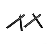 4 Pack Radiator Pipe Covers, Heating Pipe Covers, Adjustable Length Plastic Sleeves, No Pipe Removal Required, Stylish Finish For Home Improvement, 15X200/300/500mm (Black-200mm)