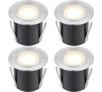 4 PACK Recessed IP67 Guide Light - 1.2W Warm White LED - Stainless Steel