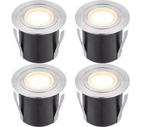 4 PACK Recessed IP67 Guide Light - 1.2W Warm White LED - Stainless Steel