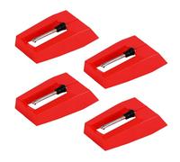4-Pack Record Player Needle - Turntable Needles - Replacement Stylus - Ruby Tip - for Crosley, Ion, Jensen, Bush, Teac - Vinyl Record Player - LP - Phonograph