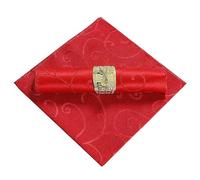 4 Pack Red Napkins Cloth, Red Christmas Napkins, Red Serviettes, Red Napkins Christmas, Washable Napkins Polyester Dinner Napkins, For Cocktail Party Daily Family Use (Red, 48x48cm)