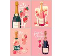 4 Pack Red Wine Diamond Art for Kids 8 x 12 Inch, 2025 New 5D Diamond Painting Kits for Adults, Hobbies for Adults Women Crafts Kit,DIY Dimond Paintings for Girls Boys Gift and Home Decor Cup S455-Y