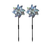 4 Pack Reflective Bird Repellent Windmill,Pinwheel Birds Deterrent Hanging Device Sparkly Silver Spinners to Keep Birds Away From Your House,Window,Garden,Farm