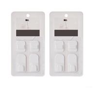 4-Pack Remote Holder System With Strong ABS Material For Living Room Bedroom Kitchen To Keep Remotes Secure And Easily Accessible(2set)