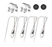 4-Pack Replacement 9004190170 for Masterbuilt Gravity Series Meat Temp Probe with Clips,fit Masterbuilt 560/800/1050 XL Digital Charcoal Grill+Smoker Accessories
