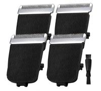 4-Pack Replacement Blades Compatible with Manscaped The Lawn Mower 4.0, 3.0, 2.0 Electric Groin Hair Trimmer, Precision Snap-In Clipper Blades, Black