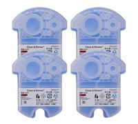 4-Pack Replacement Cleaner Compatible with Braun Series 3/5/7/9 CCR4 Cleaner Electric Shaver Cleaning Solution Removes Residue and Lubricates Lemon Scent