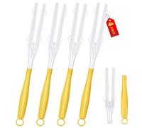 4 Pack Replacement Duster Handles Compatible with Swiffer Duster Mop Detachable & Extendable Dust Handle Only (4, Yellow & White)