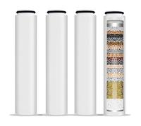 4 Pack Replacement Filters Compatible with Cobbe Handheld Shower Head,Water filter For Water Softening,Removes Chlorine(White)