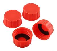 4 Pack Replacement Gas Can Solid Base Cap with Gasket, Coce Thread Fuel Container Bottom Lid for Outdoor Use Compatible with Standard Gas Tanks