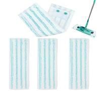 4 Pack Replacement Mop Covers for Leifheit Profi XL Micro Duo / Profi XL Cotton Plus for All Floors Efficient Absorbent Microfibre Floor Mop Replacement Cover Stains Quick Removal