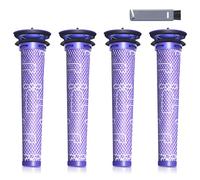 4 Pack Replacement Pre-Filters for Dyson V8, V7, V6, SV04, DC58, Vacuums - Kit Includes 4 Filters, Enhance the Performance of Your Dyson with This Filter Replacement Set. Replaces Part # 965661-01
