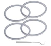 4 Pack Replacement Seal Kit for NutriB Ullet 600W 900W Blender, Extractor Blade Gaskets with Hooks, Durable Blender Accessories Set