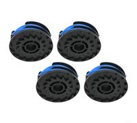 4 Pack Replacement Spool and Cover for Harbor For Freight Bauer 20115E-B Trimmer, 1.65mm Nylon Line 27ft Double-Ply for 15 Inch 5.5A Electric Parts(Spool×4)