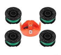 4 Pack Replacement String Trimmer Line Spool With Cap For Gh3000 Lst540 Lst540b Gh3000r Models Automatic Feed 20ft 0.078in Green Nylon Eater Refill Parts For Garden Yard Grass Cutting Equipment