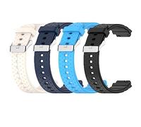 4 Pack Replacement Watch Strap Compatible with Xplora X5 Play/X5 Children's Silicone Wristbands Soft Smartwatch Band for Kids Girls Boys Gift