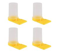 4 Pack Reusable Insect Water Dispenser Honey Bee Feeding Equipment Honey Bead Drink Dispenser Feeding Tool Plastic Texture