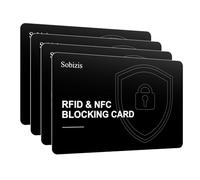 4 Pack RFID Blocking Card, Slim Contactless NFC Debit Credit Card Protector for Wallets,Safe Card RFID Cards Blocker, Anti-Theft for Credit Card Passort ID Card, Travle Accessories for Men & Women