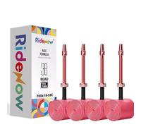 4 Pack RideNow TPU Inner Tubes 700C x 18-32C with 45mm/65mm/85mm Metal Presta Valve, Removable Valve Cores for All Road Bike (Include Bike Tube Patch Repair Kit)