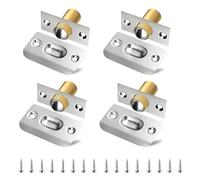 4 Pack Roller Ball Door Catch for Internal Door, Ball Doors Latch Heavy Duty Spring Balls Bearing Invisible Doors Latch Adjustable for Cupboard Closet Top