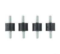 4 Pack Rubber Vibration Damper Mounts, Anti Vibration Rubber Feet M5 M6 M8, Shock Absorbing Silent for Air Compressors, Engines, Welding Machines and Pumps(M8)