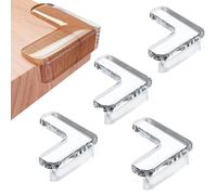 4-Pack Safety Corner Protectors - Large Baby Proofing Clear Corner Guards for Furniture, Soft Table Corner Protectors