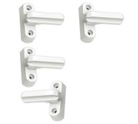 4 Pack Sash Window Locks, Heavy Duty Door Jammer for UPVC Windows and Doors, Secure Window Locks for Home, RV, and Commercial Vehicles, White Aluminum Alloy Security Locks