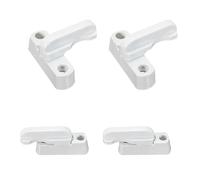 4 Pack Sash Window Locks, PVC Door Lock for UPVC Windows and Doors, White Aluminum Window Security Locks for Home Safety, Child and Pet Protection