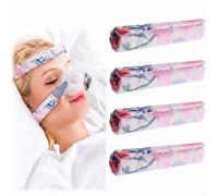 4 Pack Satin Mask Strap Covers, Face Cushion Cover for Strap Headgear, Universal and Reusable Comfort Pads (4, Printed)