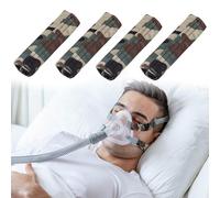 4 Pack Satin Mask Strap Covers, Face Cushion Cover for Strap Headgear, Universal and Reusable Comfort Pads (4, Camouflage)