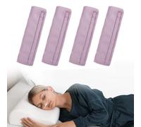 4 Pack Satin Nose Cannula Ear Pads Soft Nose Oxygen Covers Cannula Ear Protection for Oxygen Users to Relieve Ear Pain (Light Purple)