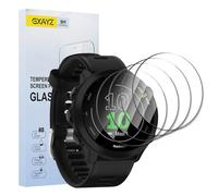 [4 Pack] Screen Protector Tempered Glass for Garmin Forerunner 55 GPS 42mm,Fingerprint ID Compatible,Scratch Resistant,Easy Installation,9H Hardness