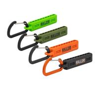 4 Pack Screwdriver Bit Holder Storage Organizer - Railer 10-Hole Bit Holder with Carabiner (Black/Orange/Camo Green/Hi-Vis Green)