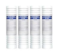 4 Pack Sediment Water Filter Replacement, 10''×2.5'', Under Sink and Reverse Osmosis System Filters(5micron)