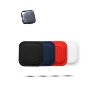 4 pack Self-adhesive Silicone Case For UGREEN FineTrack Anti-Loss Tracker, daunke Full Protection Cover (suitable for Elderly, Backpack, Luggage, Kids) Scratch-Resistant,（White,Black,Blue,Red）