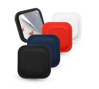 4 pack Self-adhesive Silicone Case For UGREEN FineTrack Mini 2 Anti-Loss Tracker, daunke Full Protection Cover (suitable for Elderly, Backpack,Kids) Scratch-Resistant,（White,Black,Blue,Red）