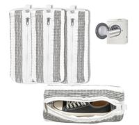 4 Pack Shoe Washing Machine Bag Laundry Shoe Bag For Washing Machine Reusable Shoe Laundry Bags With Durable Self-locking Zipper Design 360°Deep Cleaning for Sneaker/Slippers/Tennis/Runing Shoes