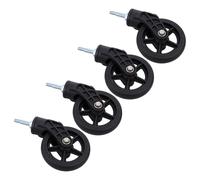 4 Pack Shopping Cart Wheels 360° Swivel Quiet HeavyDu Rollers Replacement Casters for Carts and ToolFree Inllat