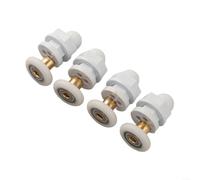 4 Pack Shower Door Rollers for 4 8mm Glass Doors with 19, 23, 25, 27, 29mm Wheel Diameter Compatible with Most Shower Enclosures and Steam Cabins (23mm)