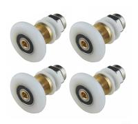 4 Pack Shower Door Rollers with Adjustable Features for Quiet and Effortless Sliding in Shower and Steam Enclosures (25mm)
