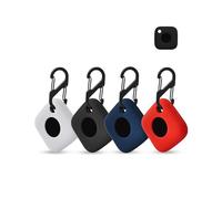 4 pack Silicone Case for Tile by Life360 Mate/Tile Mate (2022) Tracker Anti-Loss Tracker,daunke Full Protection Cover(suitable for Elderly,Pets,Backpack,Luggage,Kids,Keys) Scratch-Resistant,Rainbow