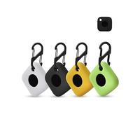 4 pack Silicone Case for Tile by Life360 Mate/Tile Mate (2022) Tracker Anti-Loss Tracker,daunke Full Protection Cover(suitable for Elderly,Pets,Backpack,Luggage,Kids,Keys) Scratch-Resistant,Green