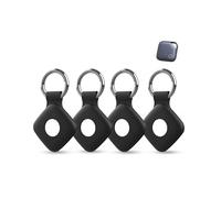 4 pack Silicone Case For UGREEN FineTrack Anti-Loss Tracker,daunke Full Protection Cover(suitable for Elderly,Pets,Backpack,Luggage,Kids,Keys) Scratch-Resistant,Black