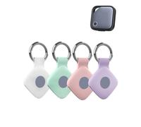 4 Pack Silicone Case for UGREEN FineTrack S/G, White & Pink & Green & Purple